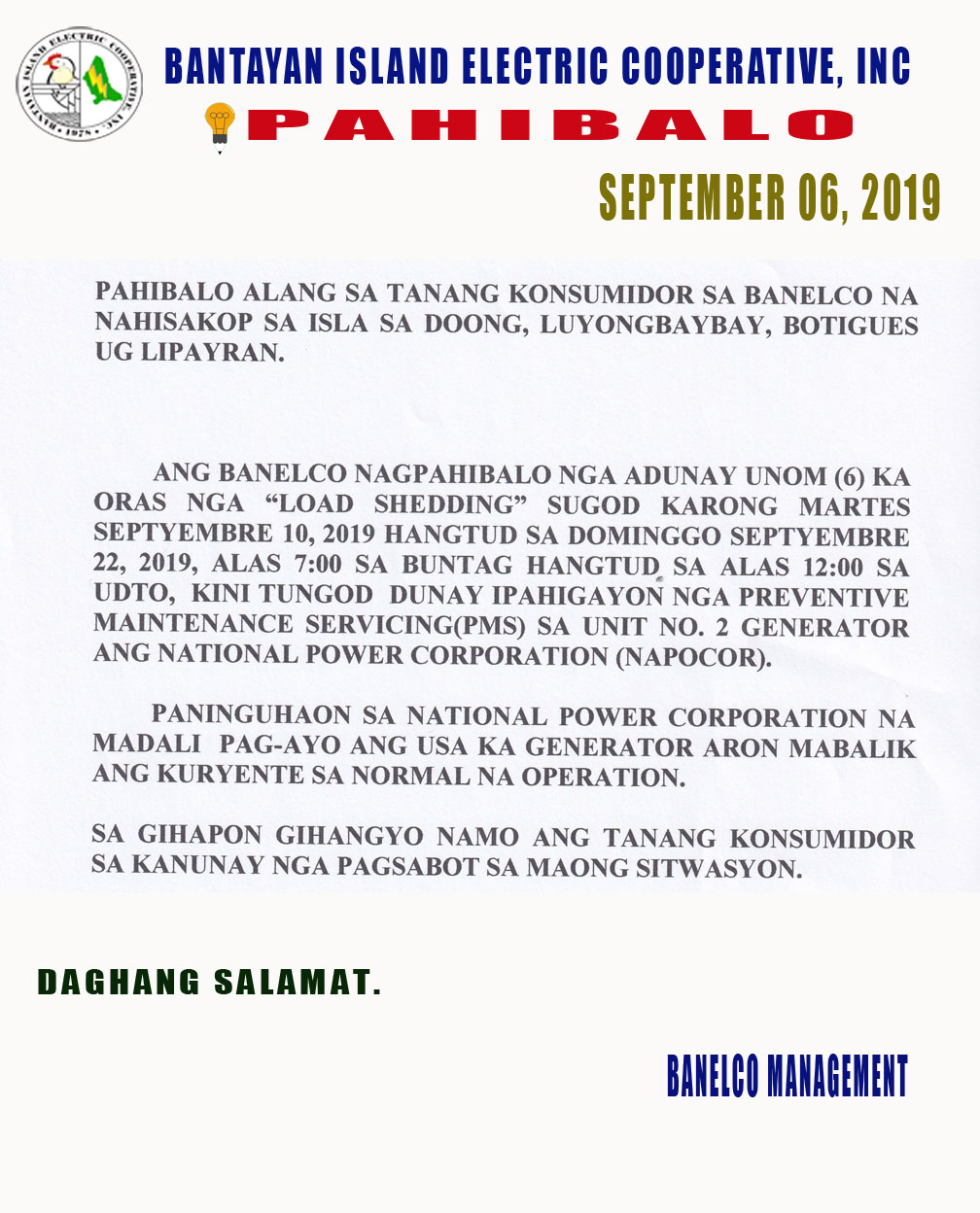 BANELCO-PAHIBALO-BISAYA-9-10-2019