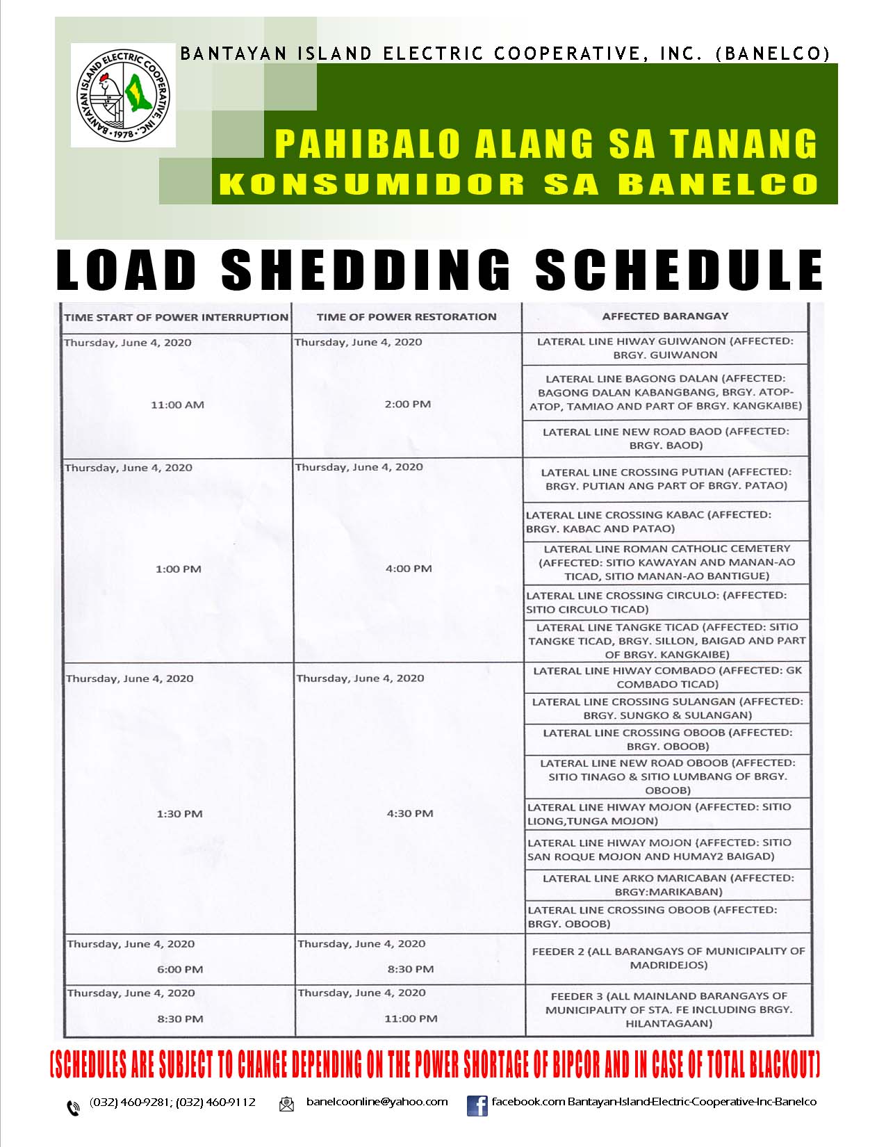 pahibalo-load-shedding-schedule-6-04-2020-pm