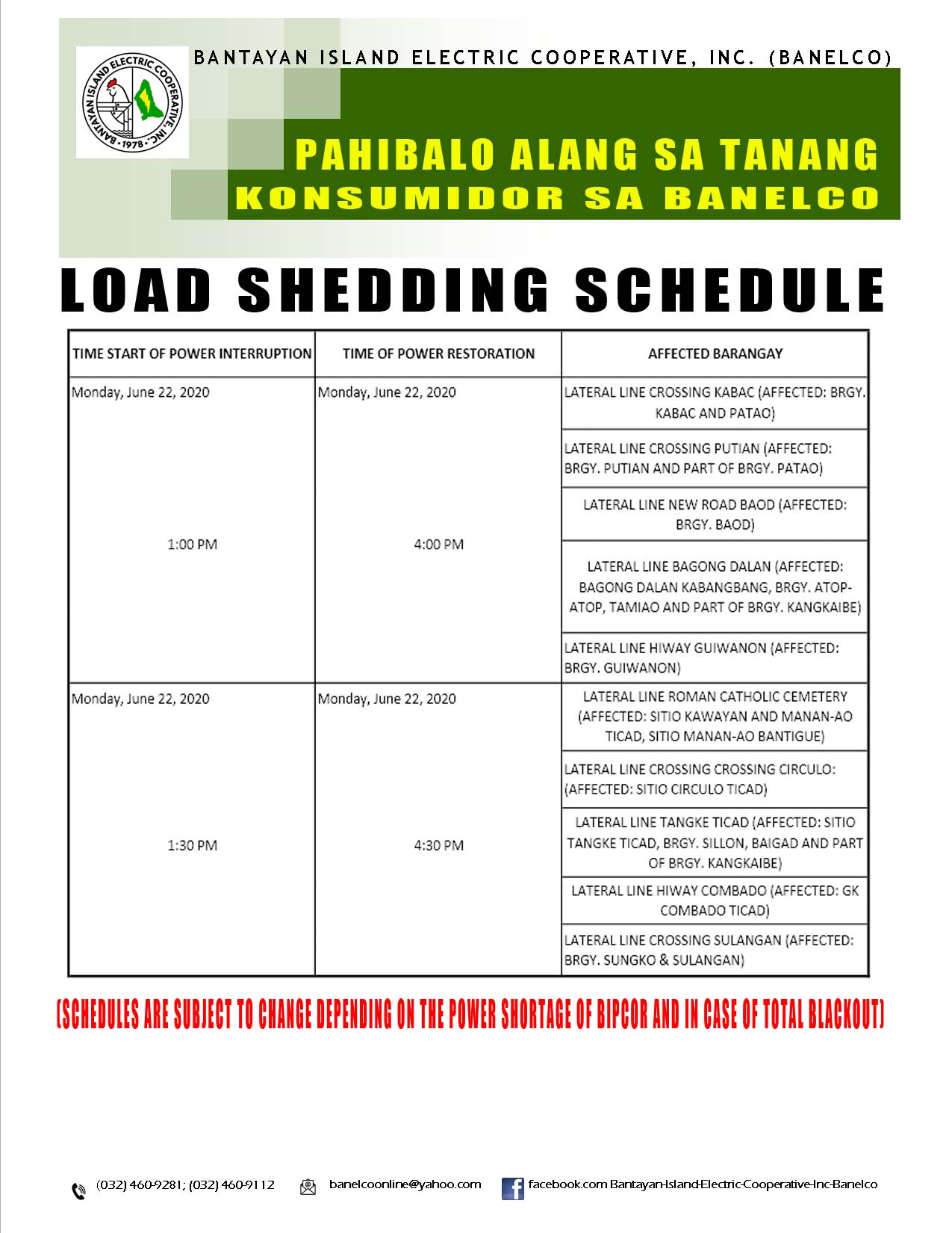pahibalo-load-shedding-schedule-6-22-2020-pm