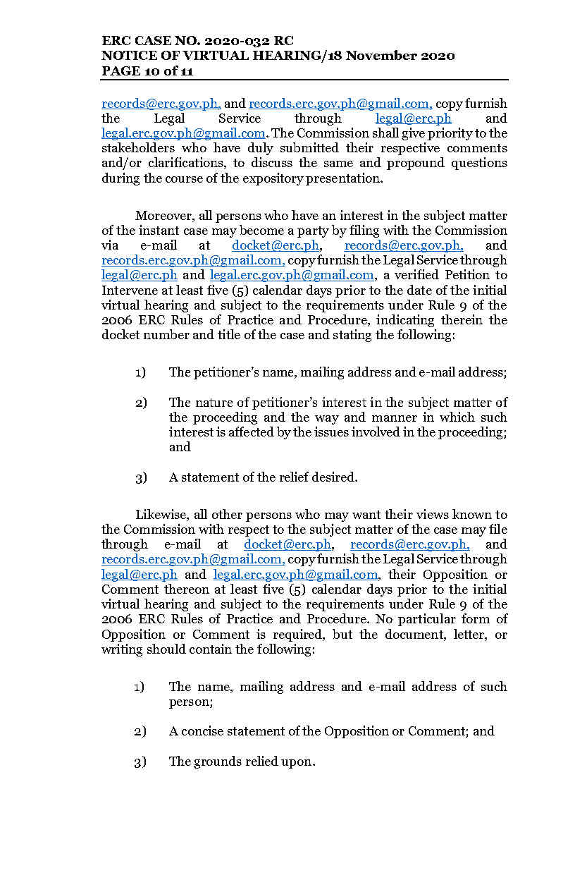 Promulgate 605 - NVH (RESET)_BANELCO-INEC (PSA)_2020-032RC_11.18.2020.rspv.arg-clean copy_Final.12 (1)_Page10